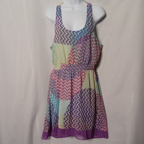 W118 by Walter Baker Sleeveless Multi-color Mini Dress. Size M - Picture 2 of 12